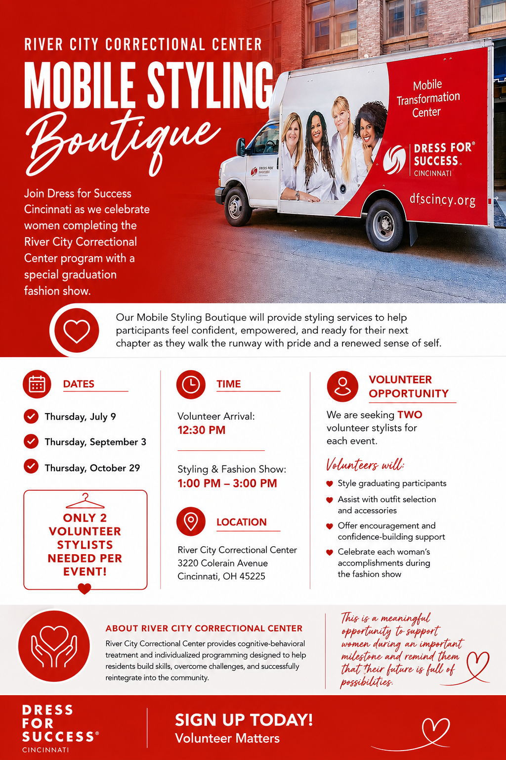 Mobile Styling Event- River City Graduation Fashion Show - Thursday, October 29th 1-3 PM