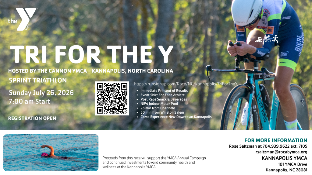 TRI FOR THE Y - Kannapolis YMCA Triathlon