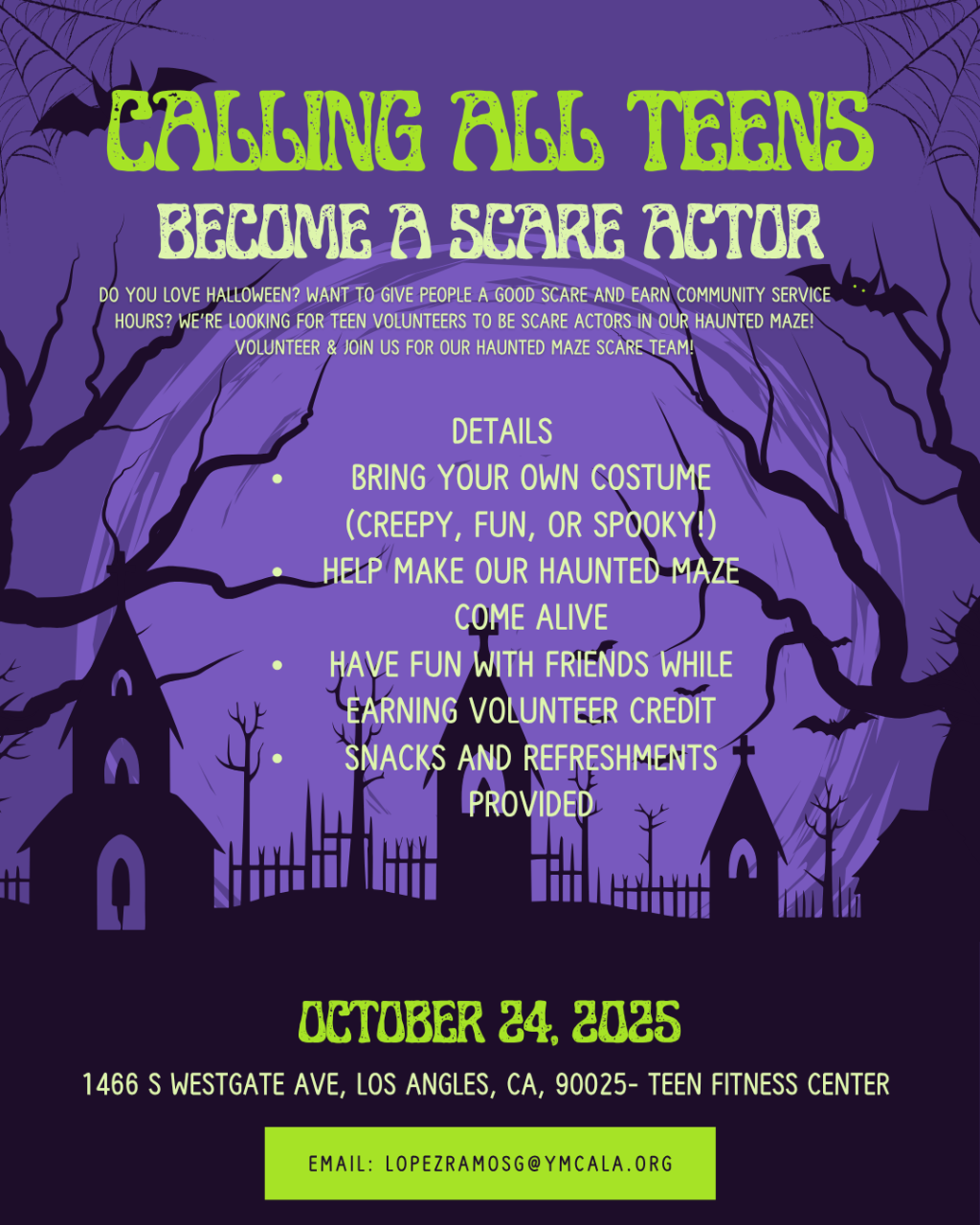 Halloween Town Haunted Maze Committee