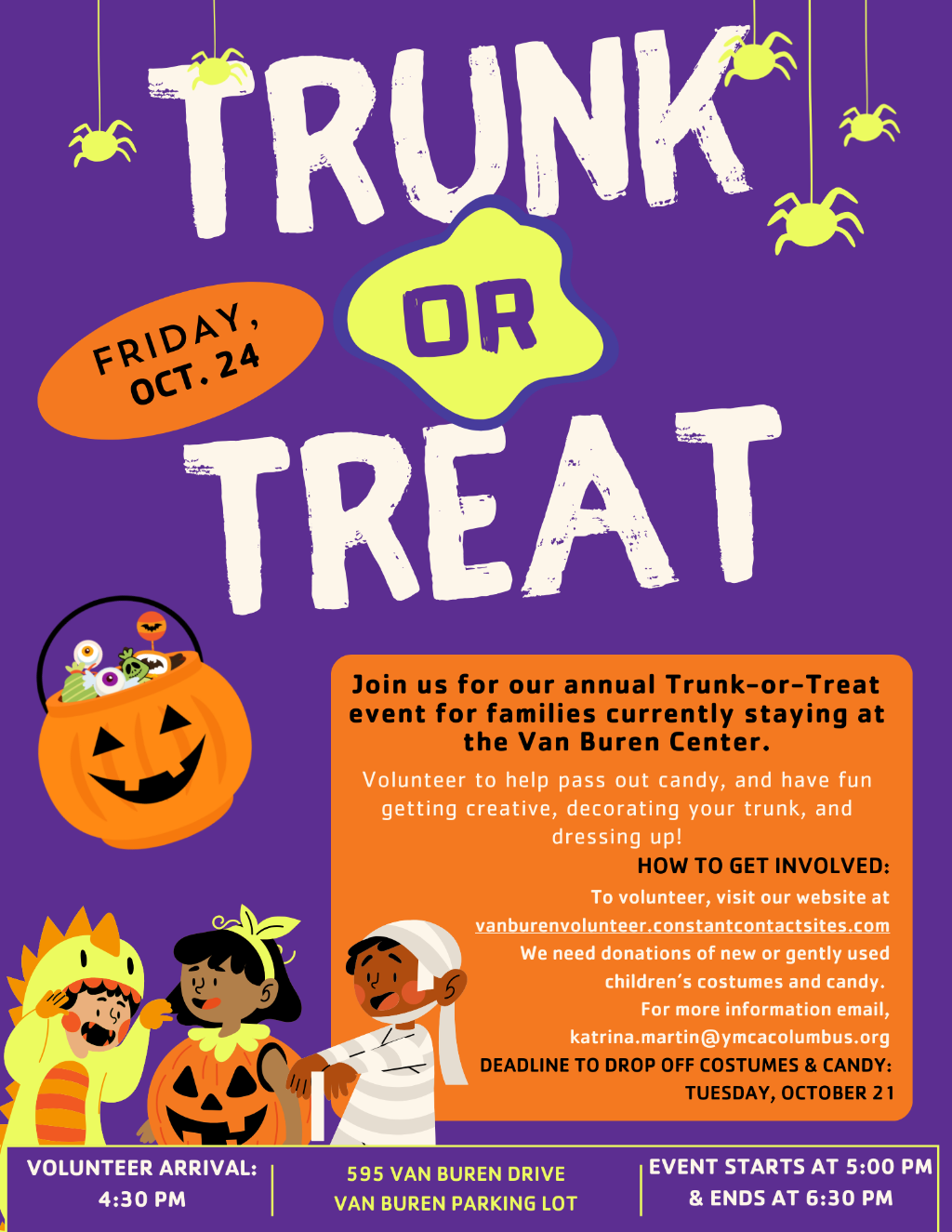 Van Buren Center- TRUNK-OR-TREAT!