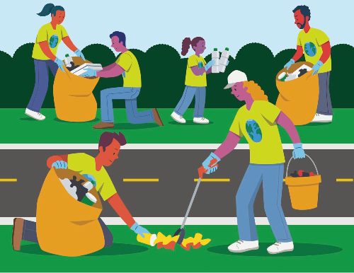 9/11 Day of Servcie Clean Up Cary